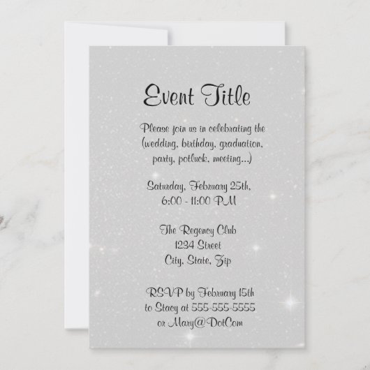 Achtergrond - Night Sky & Stars Kaart (Voorkant)