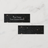 Achtergrond - Night Sky & Stars Mini Visitekaartje (Voorkant / Achterkant)