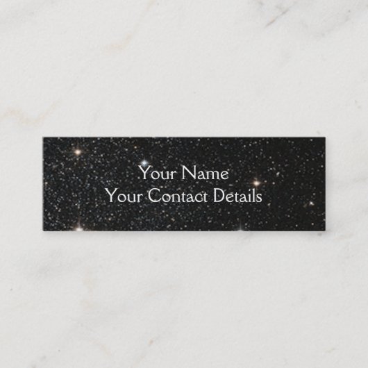 Achtergrond - Night Sky & Stars Mini Visitekaartje (Voorkant)