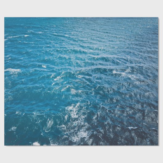 Achtergrond oceaanwater cadeaupapier (Vlak)
