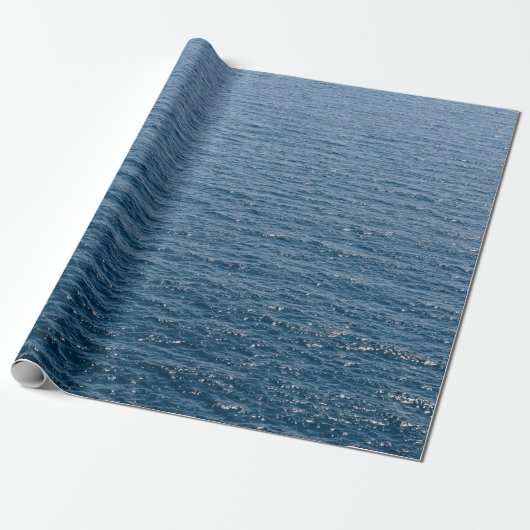 Achtergrond oceaanwater cadeaupapier (Uitgerold)