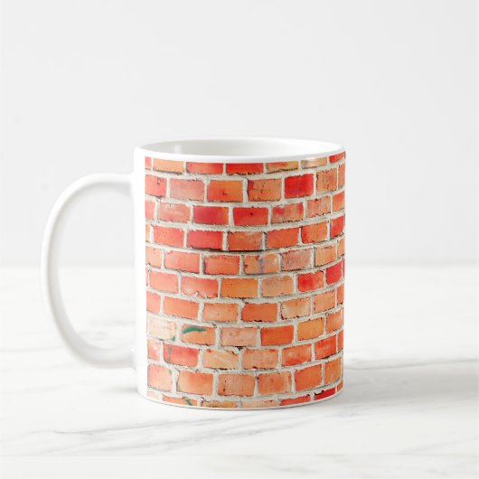 Achtergrond of texturebrick, ontwerp, int koffiemok (Links)