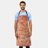 Achtergrond of texturebrick, ontwerp, int schort (Gedragen)