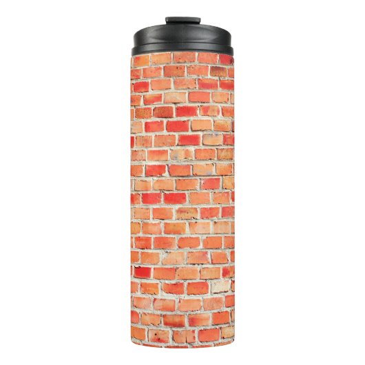Achtergrond of texturebrick, ontwerp, int thermosbeker (Voorkant)