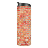 Achtergrond of texturebrick, ontwerp, int thermosbeker (Geroteerd rechts)