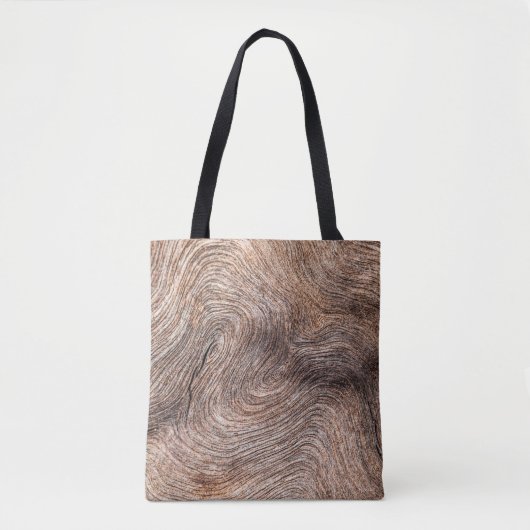 achtergrond of textuur van oud hout tote bag (Voorkant)