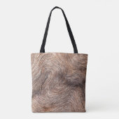 achtergrond of textuur van oud hout tote bag (Achterkant)