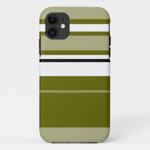 Achtergrond Olijfwitte zwarte strepen Case-Mate iPhone Case