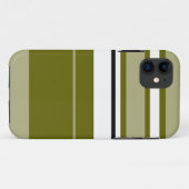 Achtergrond Olijfwitte zwarte strepen Case-Mate iPhone Case (Achterkant (horizontaal))