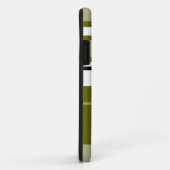Achtergrond Olijfwitte zwarte strepen Case-Mate iPhone Case (Achterkant/rechts)