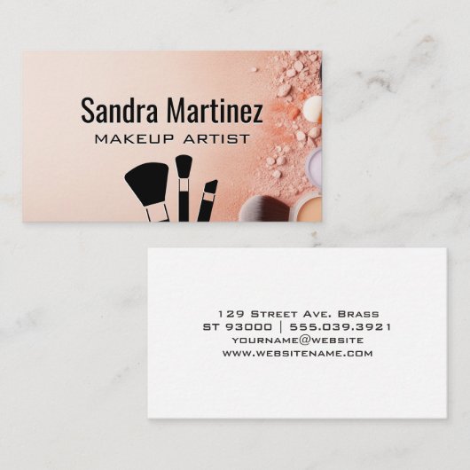 Achtergrond opmaken | Penselen Visitekaartje (Voorkant / Achterkant)