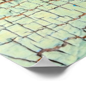 Achtergrond. Oud, , grijs multiplex Poster (Hoek)