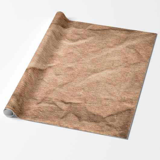Achtergrond oude bruine doek cadeaupapier (Uitgerold)