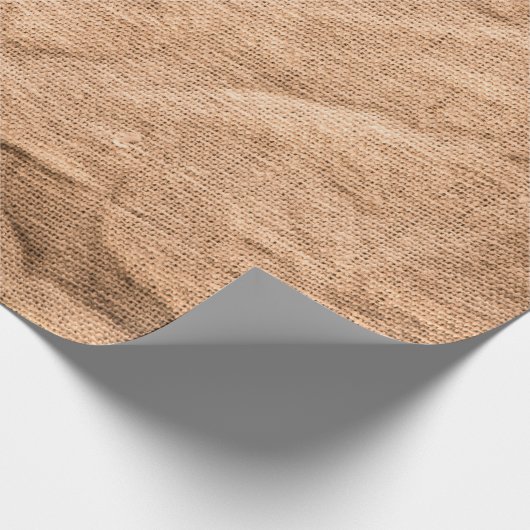 Achtergrond oude bruine doek cadeaupapier (Hoek)