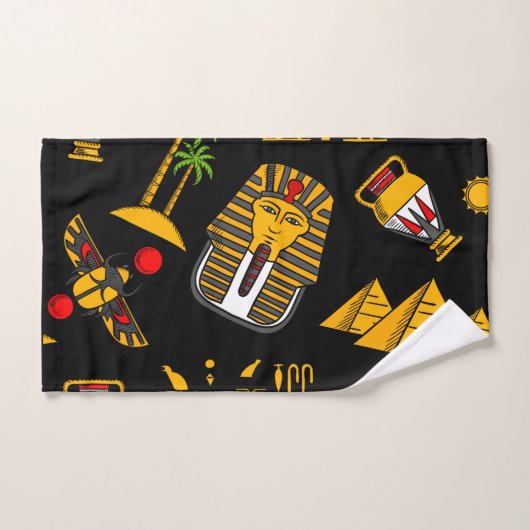 Achtergrond oude Egyptische Hieroglyphic-patroonac Handdoek (Handdoek)
