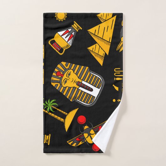 Achtergrond oude Egyptische Hieroglyphic-patroonac Handdoek (Handdoek)