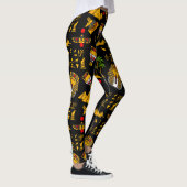 Achtergrond oude Egyptische Hieroglyphic-patroonac Leggings (Rechts)