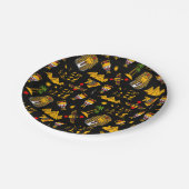 Achtergrond oude Egyptische Hieroglyphic-patroonac Papieren Bordje (Gekanteld)