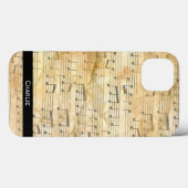 Achtergrond oude muziekblad. Personaliseren. Case-Mate iPhone Case (Achterkant (horizontaal))
