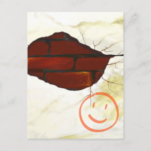 Achtergrond oude wand, briefkaart