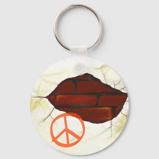 Achtergrond oude wand, sleutelhanger (Voorkant)