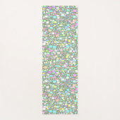 Achtergrond overvloeiende geometrische pasta's yogamat (Voorkant)