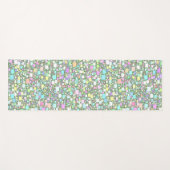 Achtergrond overvloeiende geometrische pasta's yogamat (Voorkant (horizontaal))