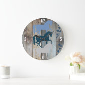 Achtergrond paardenklokhout grote klok (Huis)