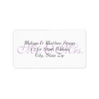 Achtergrond Paars - Adresetiketten