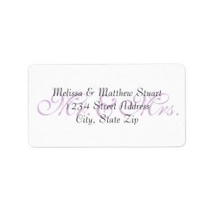 Achtergrond Paars - Adresetiketten Etiket