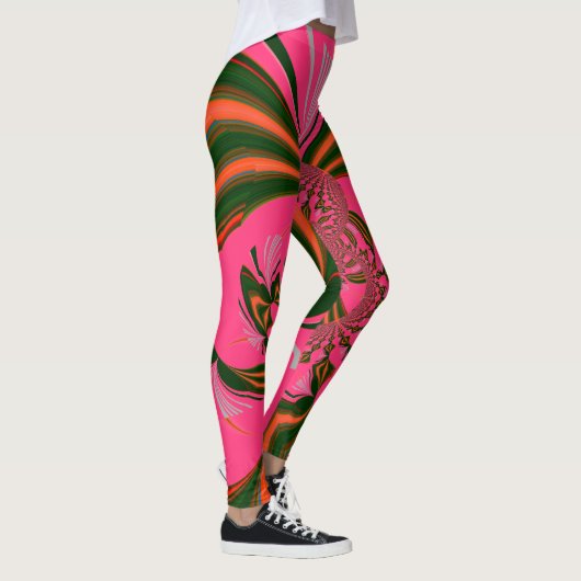 Achtergrond Paars ontwerp Vrouwen Leggings (Rechts)
