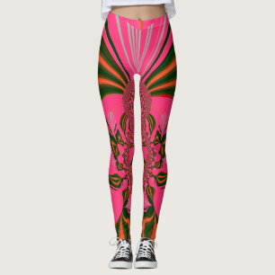 Achtergrond Paars ontwerp Vrouwen Leggings