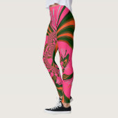Achtergrond Paars ontwerp Vrouwen Leggings (Links)