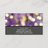 Achtergrond Paarse Bokeh | Modellen voor Mode Visitekaartje (Achterkant)