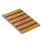 Achtergrond Paarse gouden strepen Notitieboek (Rechterzijde)