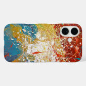 Achtergrond Paint Splash Case-Mate iPhone Case (Achterkant (horizontaal))