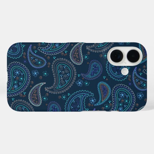 Achtergrond Paisley-structuur Case-Mate iPhone Case (Achterkant (horizontaal))