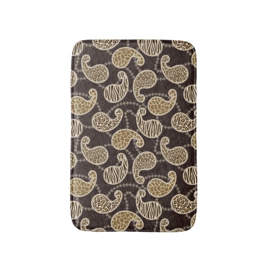 Achtergrond paisleystijl badmat (Voorkant Verticaal)