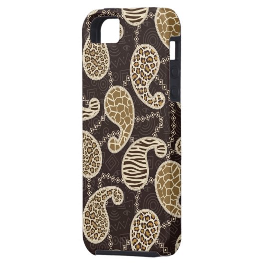 Achtergrond paisleystijl Case-Mate iPhone case (Achterkant Links)