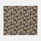 Achtergrond paisleystijl fleece deken (Voorkant (Horizontaal))