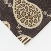 Achtergrond paisleystijl fleece deken (Hoek)