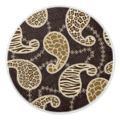 Achtergrond paisleystijl keramische knop (Voorkant)