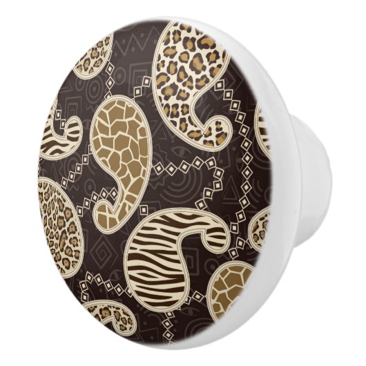 Achtergrond paisleystijl keramische knop (Rechts)