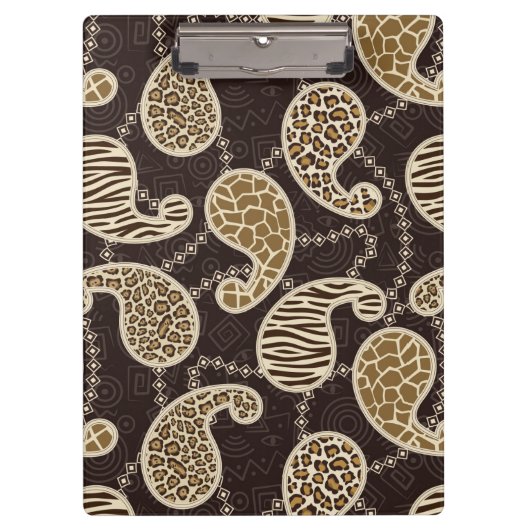 Achtergrond paisleystijl klembord (Voorkant)