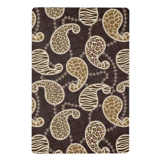 Achtergrond paisleystijl mini klembord (Achterkant)