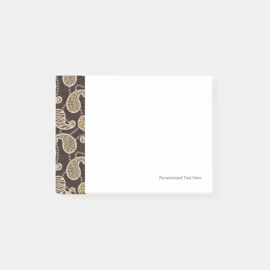 Achtergrond paisleystijl post-it® notes (Voorkant)