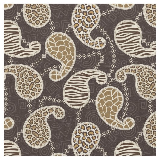 Achtergrond paisleystijl stof (Close Up)