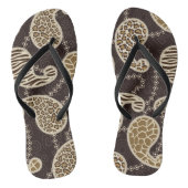 Achtergrond paisleystijl teenslippers (Voetbed)