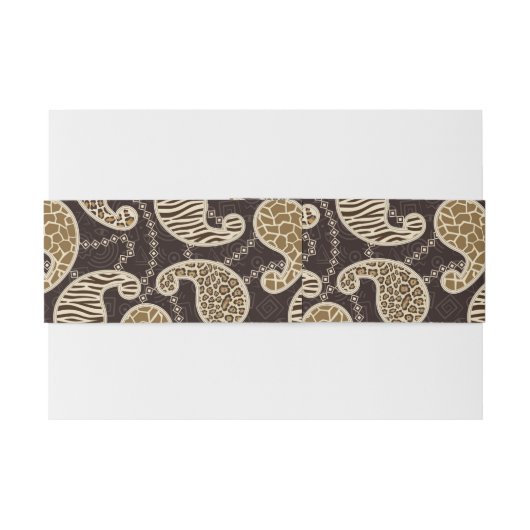 Achtergrond paisleystijl uitnodigingen wikkel (Achterkant Voorbeeld)