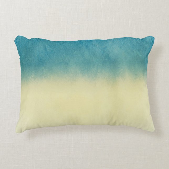 Achtergrond — Papier Waterverf textuur Decoratief Kussen (Voorkant)